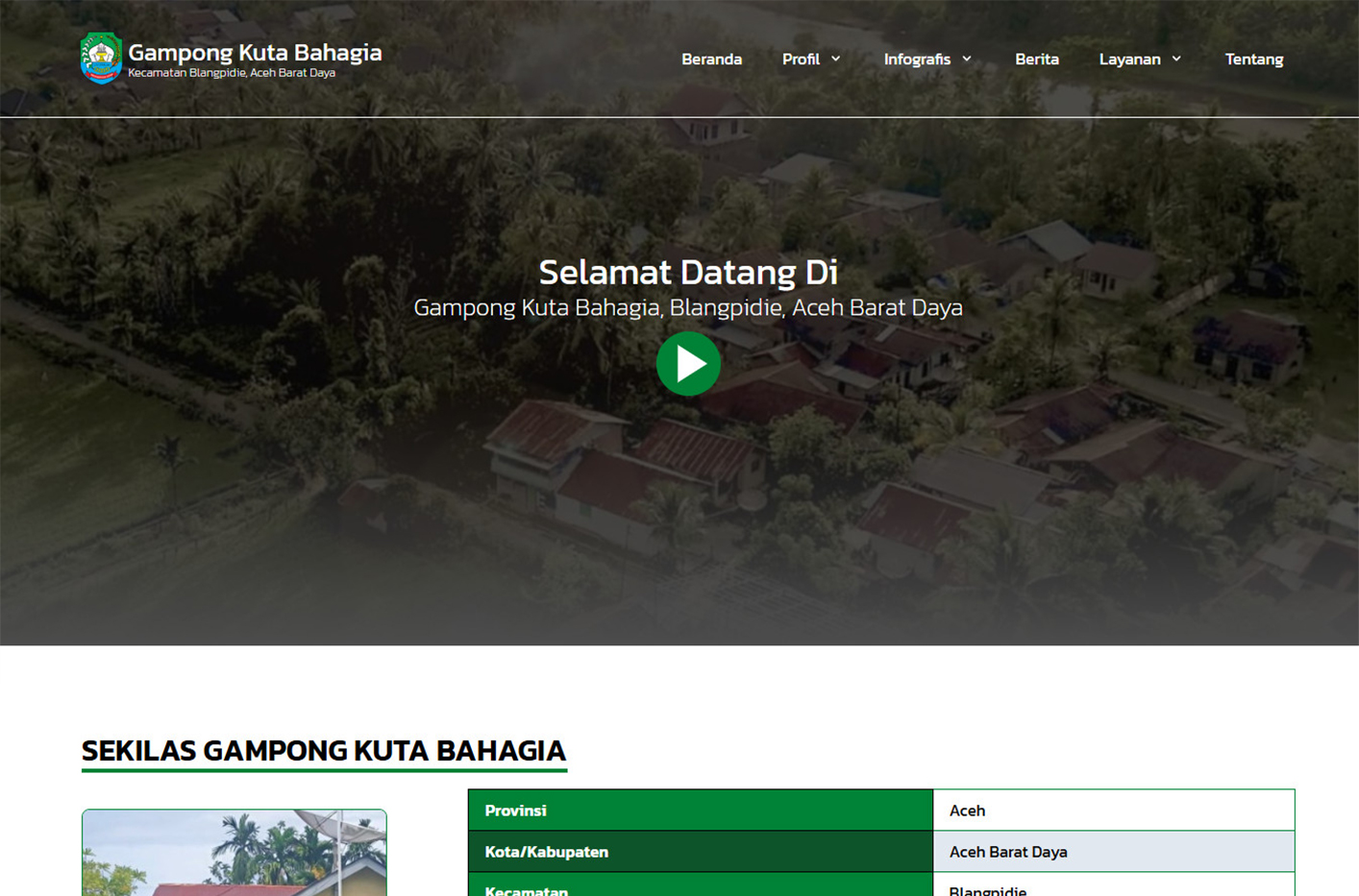 Web Desa Kuta Bahagia